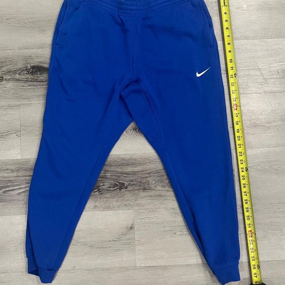 Nike Club Fleece Joggers Royal Blue Embroidered Swoosh Sweatpants XL - Picture 4 of 5